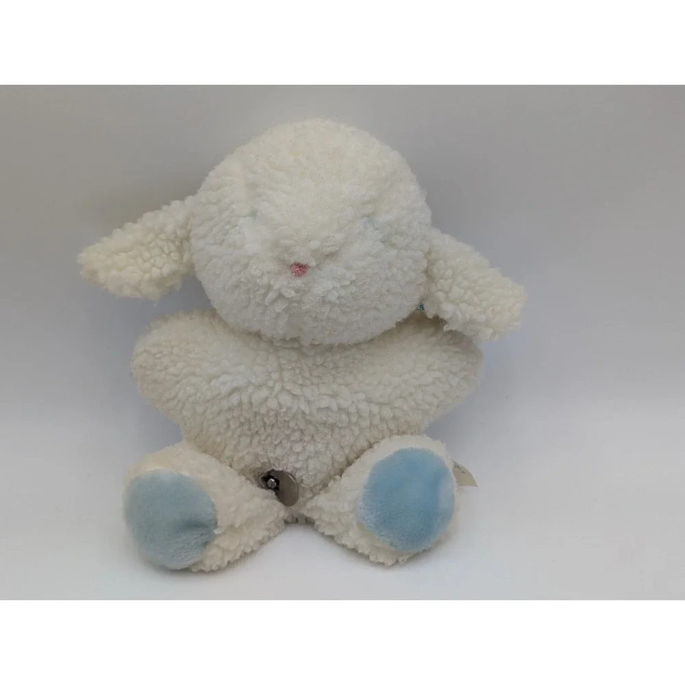 Eden Lamb Sheep Plush Musical‎ Wind Up 9 Inch Sherpa Works Stuffed Animal Toy